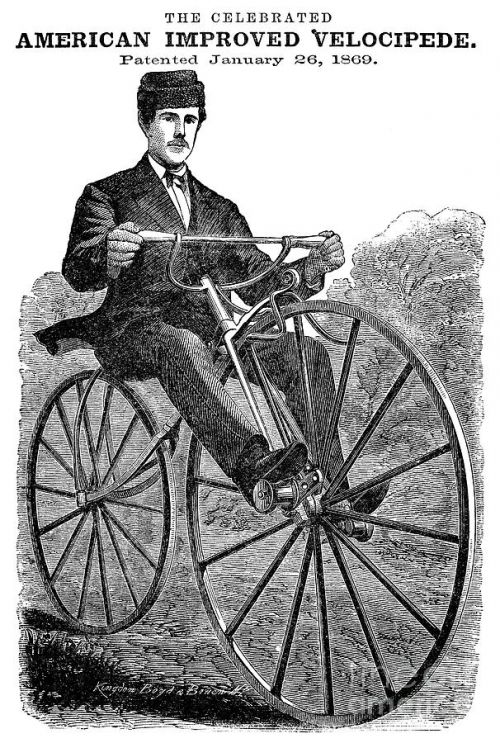 Bicycle Advertisement, 1869